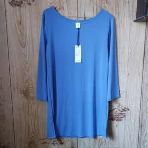 NWT Storyline Collection Classic Tunic Periwinkle Blue Size Small
